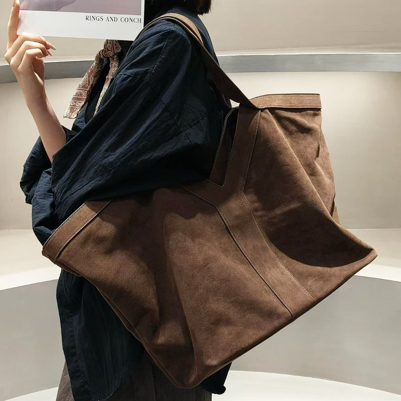 여성용 빈티지 오버 사이즈 인조 스웨이드 토트 백 럭셔 - Luxury Bags Tote 리뷰 및 가격