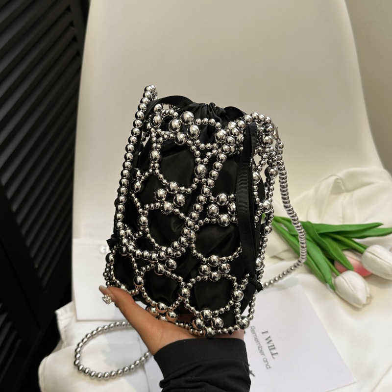 화이트 비즈 버킷 숄더 및 크로스바디 백 여성을 위한  - Luxury Bags On Sales 리뷰 및 가격