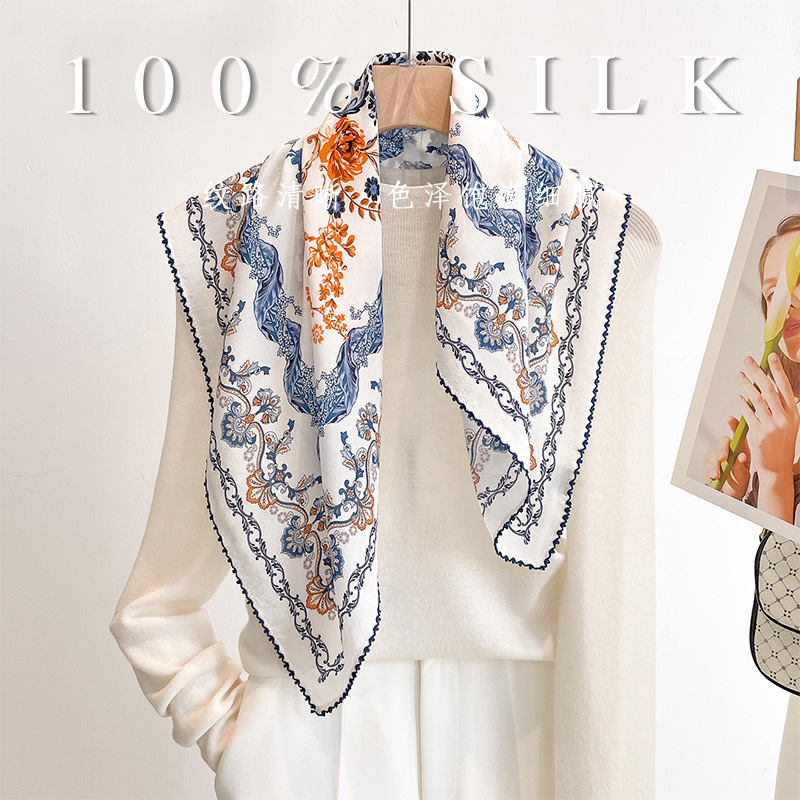 럭셔리 100% 멀베리 실크 스퀘어 스카프 70cm 레 - Luxury Bags China 리뷰 및 가격