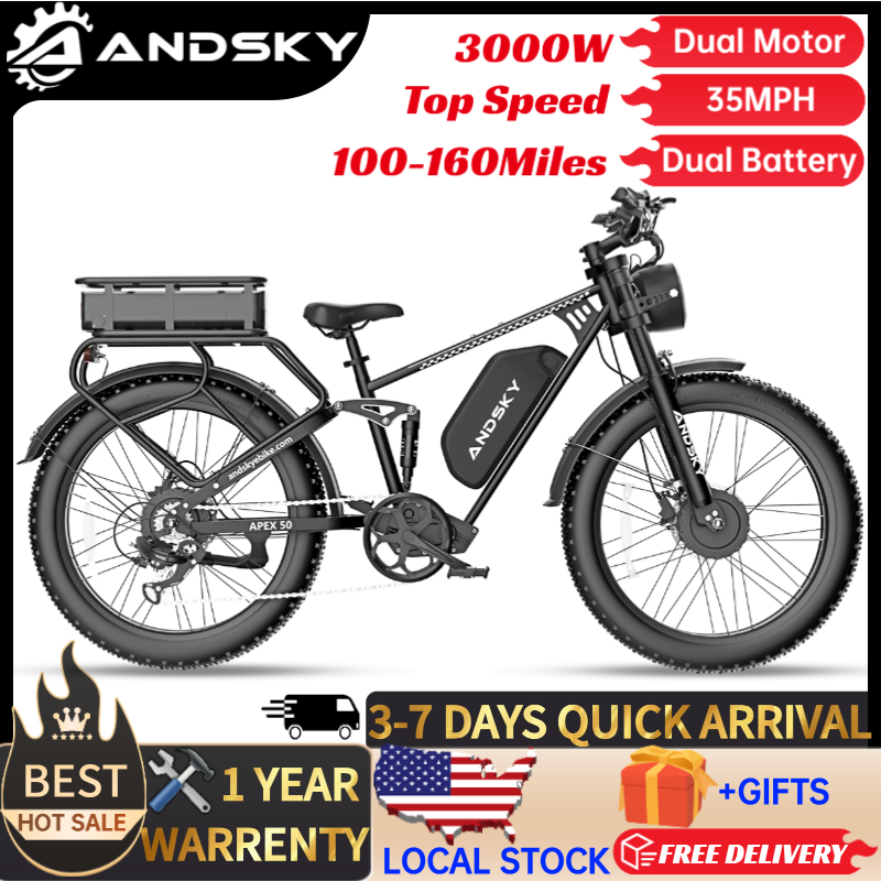 앤드스카이 에이펙스50 AWD 전기 자전거 3000W  - Luxury Bags On Sales 리뷰 및 가격